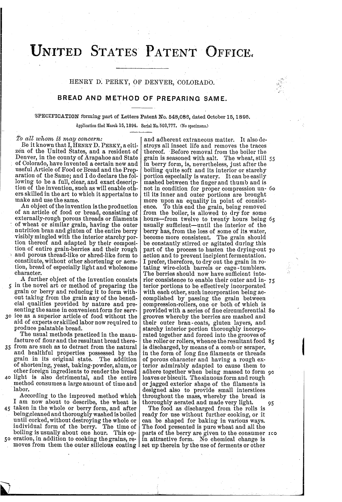 [1893–1938] Shredded Wheat — The Name and Shape Case